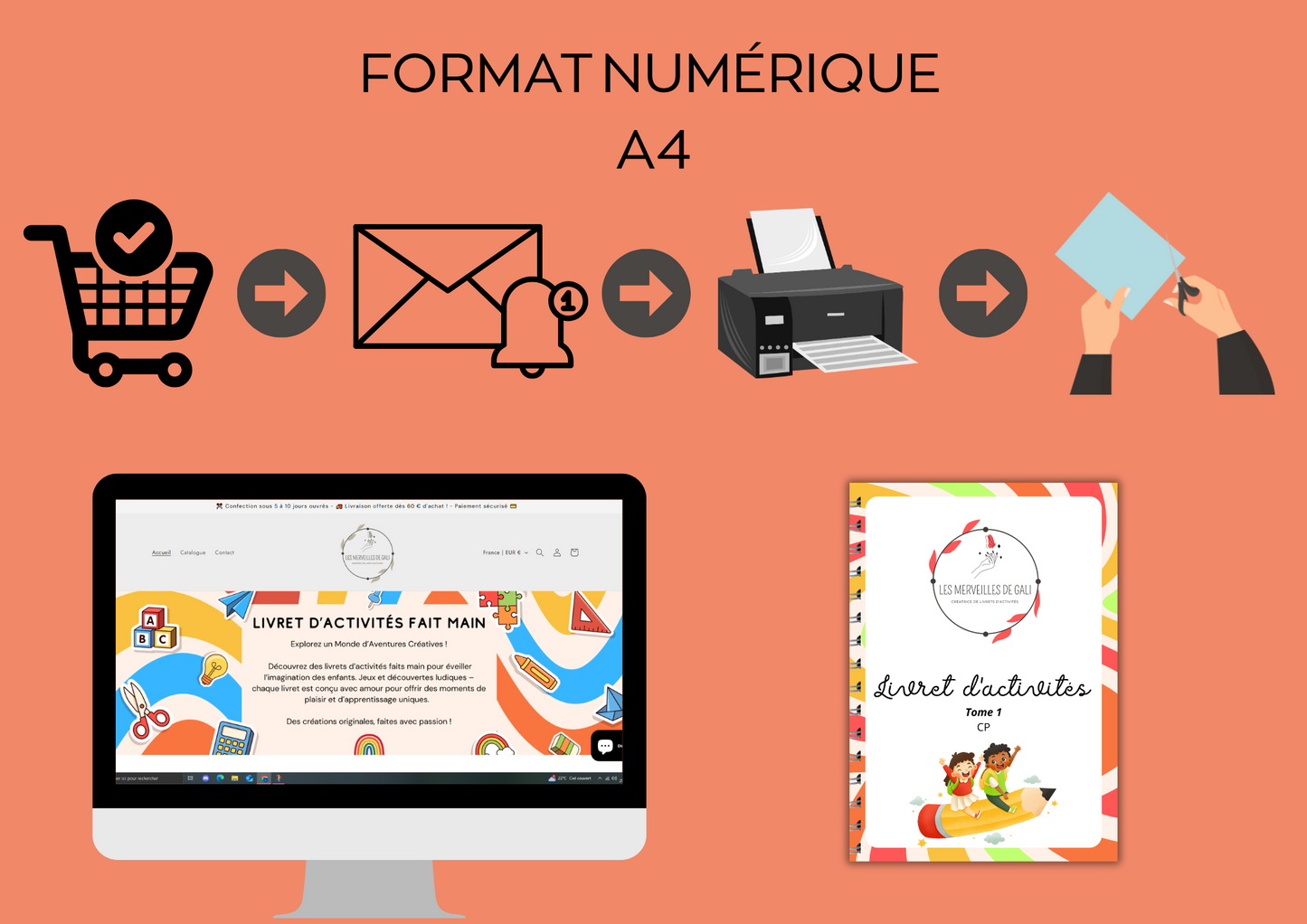 PDF - Livret d’activités CP – Tome 1 📚✨